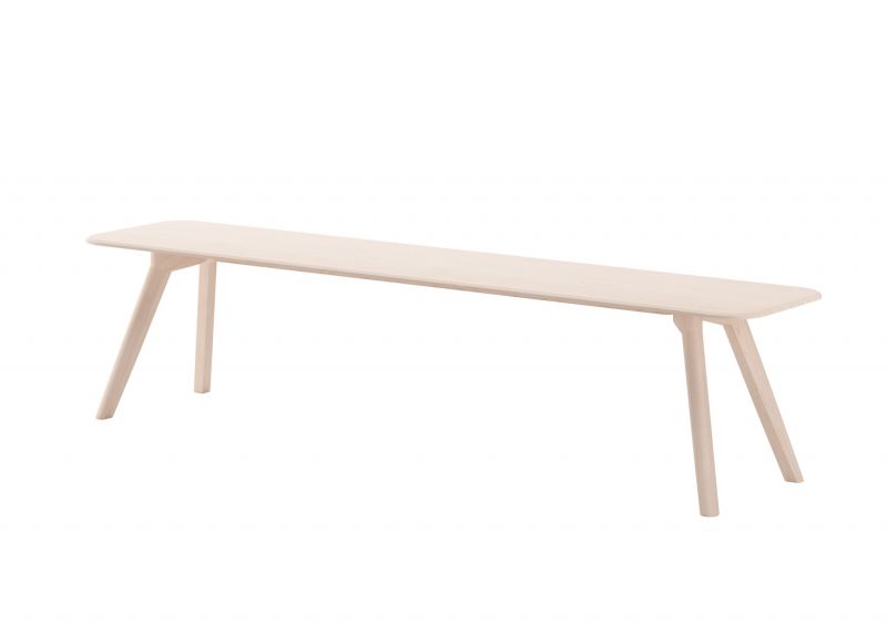 Helle Holzbank, MEYER Bank, mit schlichtem Design für Esszimmer, Wohnzimmer oder Flur.